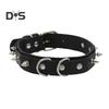 2Pcs/Set Rivet Necklace with Leash Adjustable Length Rivet Decor Collar Rope Set Couple Sexy Necklace Adult Erotic Products