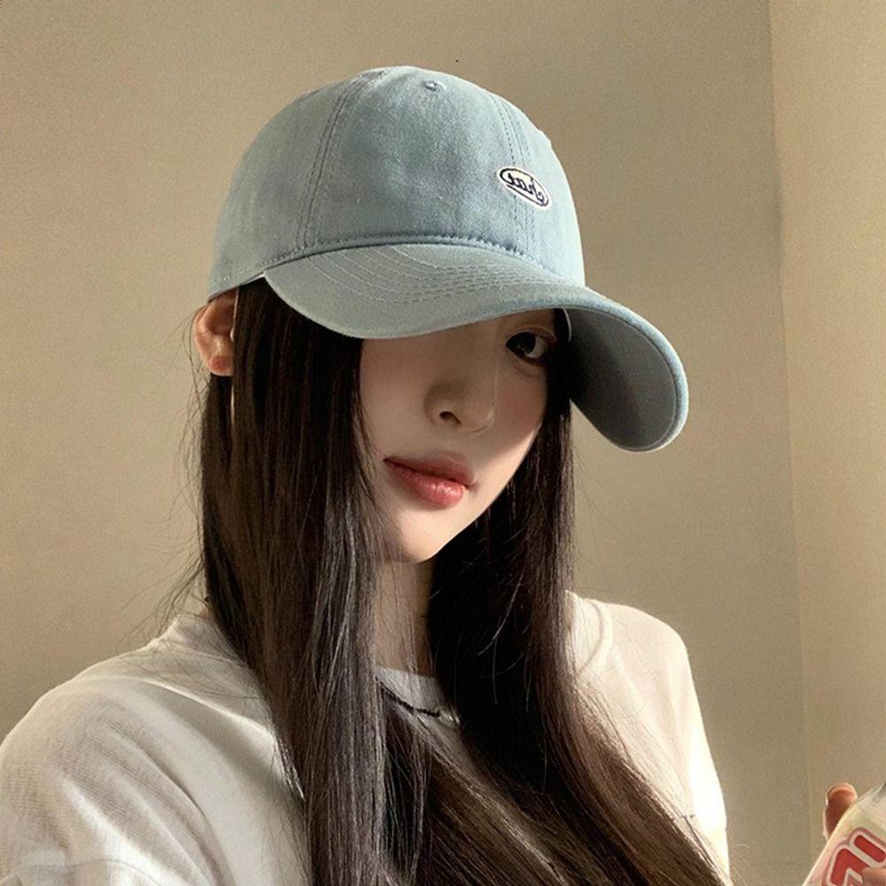 Embroidery Baseball Hat Korean Snapback Cap Adjustable Peaked Cap  Outdoor