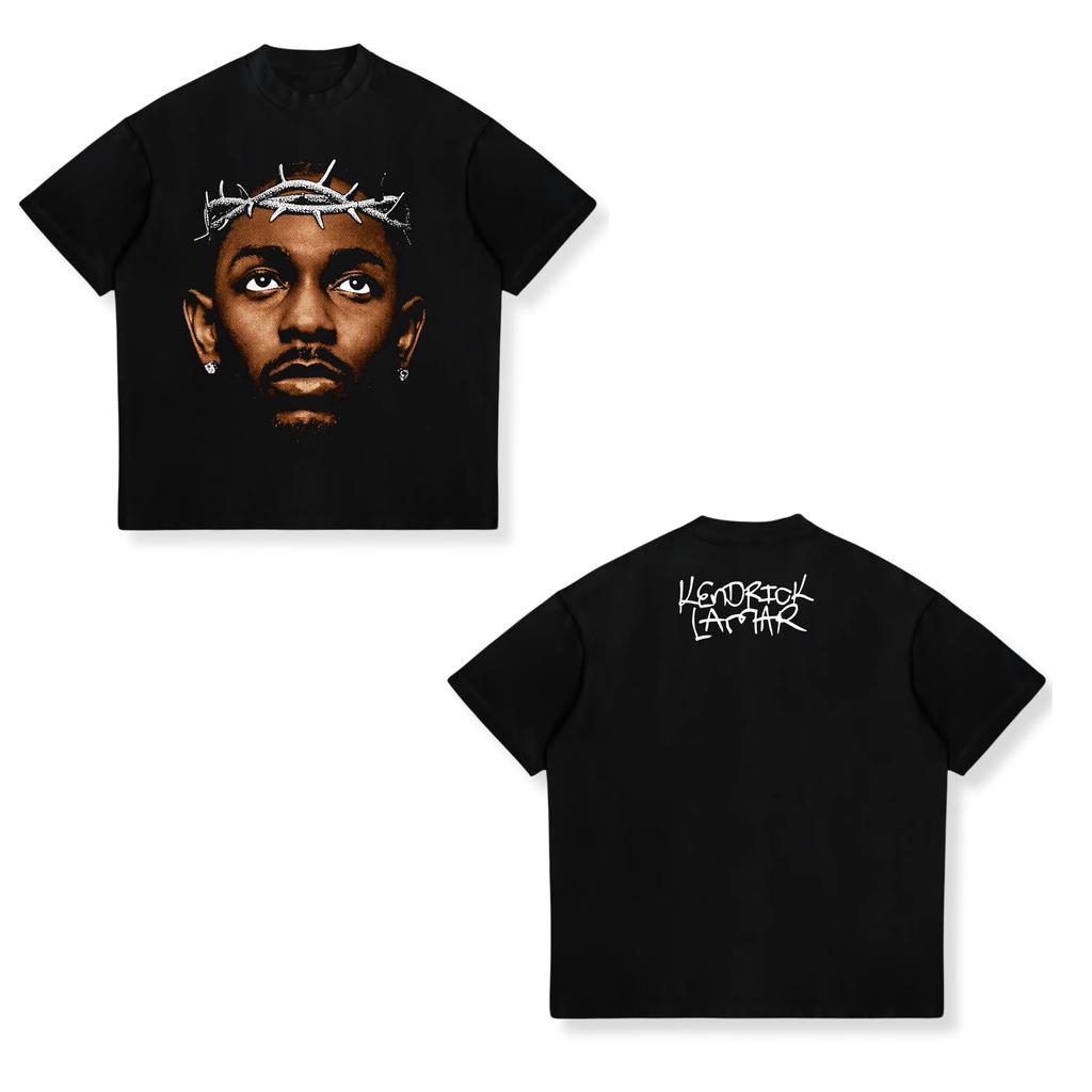T-shirt Kendrick Lamar DAMN Mêmes Graphismes Été Unisexe Mode Femme Hip Hop T-shirts Oversize Unisexe Vintage Coton