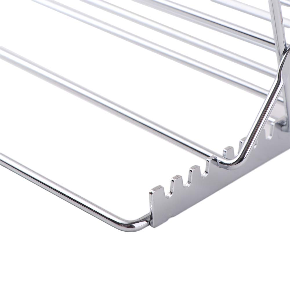 Grille de Rôtissage pour Dinde en Acier Inoxydable Pliable Réglable Support Rôtissoire Poulet en Forme de V Grande Grille pour Poulet Grillé Grilles