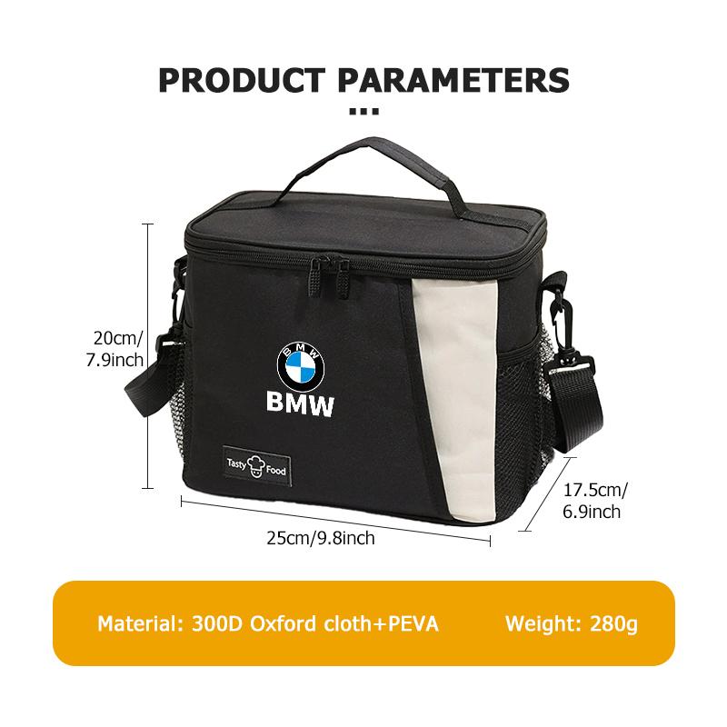 Auslaufsichere Lunchtasche Große Kapazität Umhängetasche Bento Isolierbox Für BMW E90 E60 E46 E39 F30 F10 E87 X3 X4 X5 X1 G30 G20