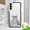 Artistic Funny Skeleton Skull Phone Case for Samsung Galaxy S25 S24 S23 Ultra S22 Plus S21 FE 5G Clear Soft Covers Couple Fundas