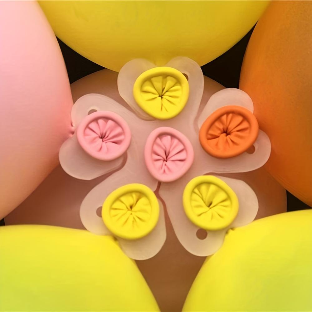 20-100pc Flower Shaped Balloon Clip Holder Balloon Connector Clips Plum Ring Buckle Birthday Wedding Party Balloons Sealing Clip