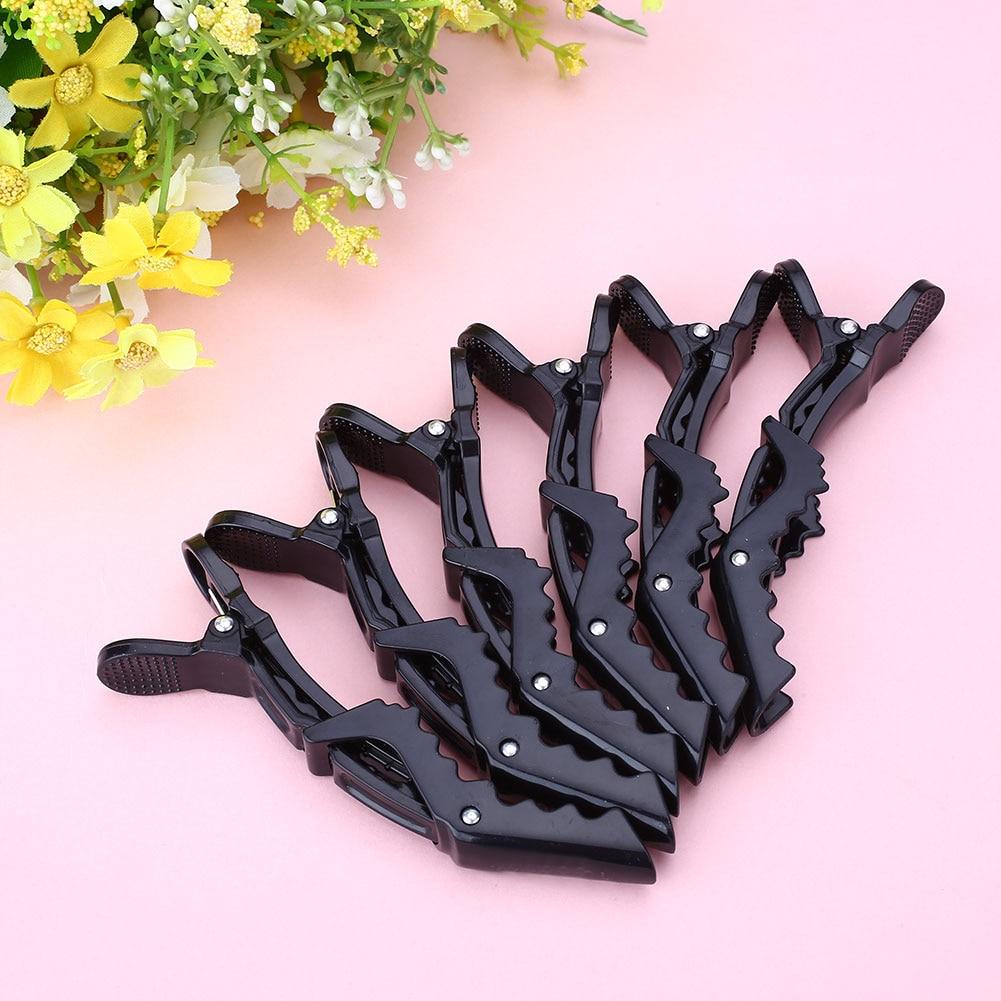 6Pcs/pack Plastic Hair Clips For Women Salon Matte Sectioning Clamp Hairdressing Grip Hairclip Set Hair Styling Tool