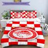 Olympiacos F.C Set Biancheria da Letto 3 Pezzi Copripiumino Chiusura Include 1 Copripiumino & 2 Federe per Tutte le Stagioni Camera da Letto Casa Arredo Stanza del Dormitorio