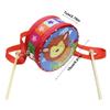 Double Sided Children's Drum Toy Wooden Material Musical Instrument Drum  Rhythm Development