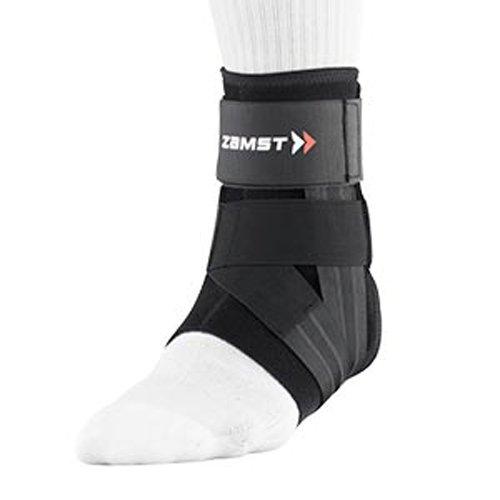 ZAMST A1 Ankle Support for All Sports, Basketball, Volleyball, Tennis, Ankle Support, Size L, Left Foot, Black, 370813