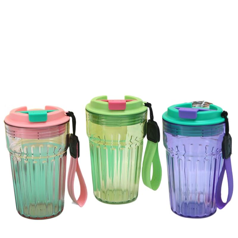 Zt Simple Plastic Water Bottle with Lanyard