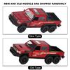 Automodell Toyota LC-6X6 im Maßstab 1/32, Legierungs-ABS-Material, Legierungsautospielzeug, hohe Simulation, langlebig, robuste, helle Farbe, für Geschenke