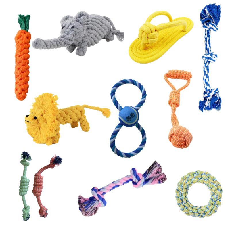 Cross-Border Carrot Cotton Rope Pet Toy: Bite-Resistant Teething & Interactive Training for Dogs