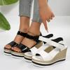Fashion Women's Sandals Fashion Platform Shoes Women Summer Hook Loop Wedge Heeled Sandles Woman Ankle Strap High Heeled Sandalias 36-43