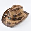 Panama Soft Handmade Cowboy Straw Hat Summer Men Women Hollowing Out Beach Hats Outdoor Travel Sun Protection Hat