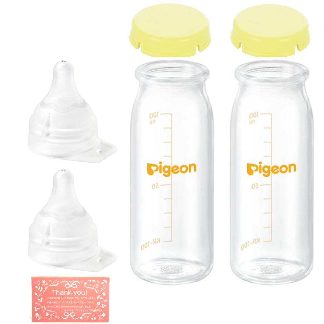 

Breastfeeding Feeling Direct Attach Baby Bottles, 100ml, for Newborns, Set of 2