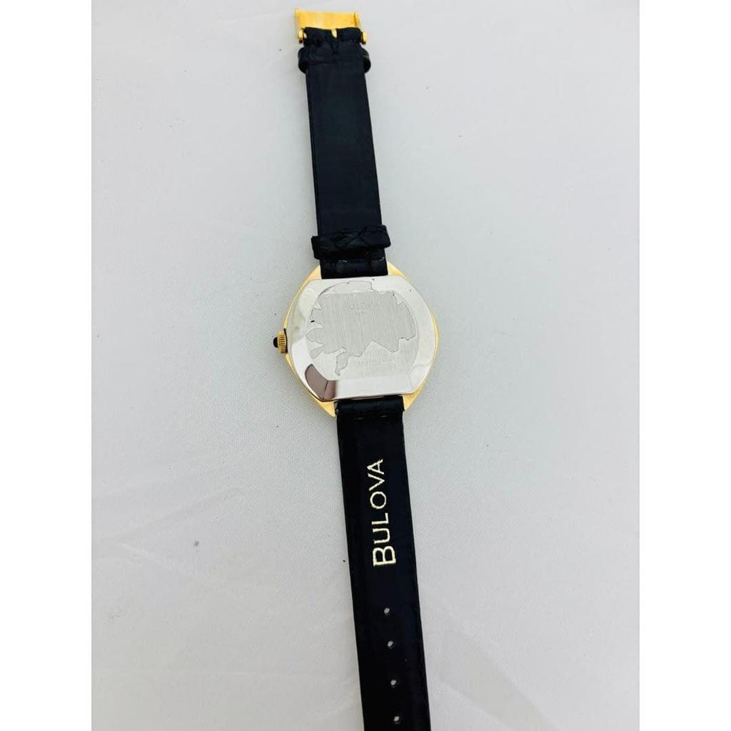 Used BULOVA hexagonal analog wristwatch