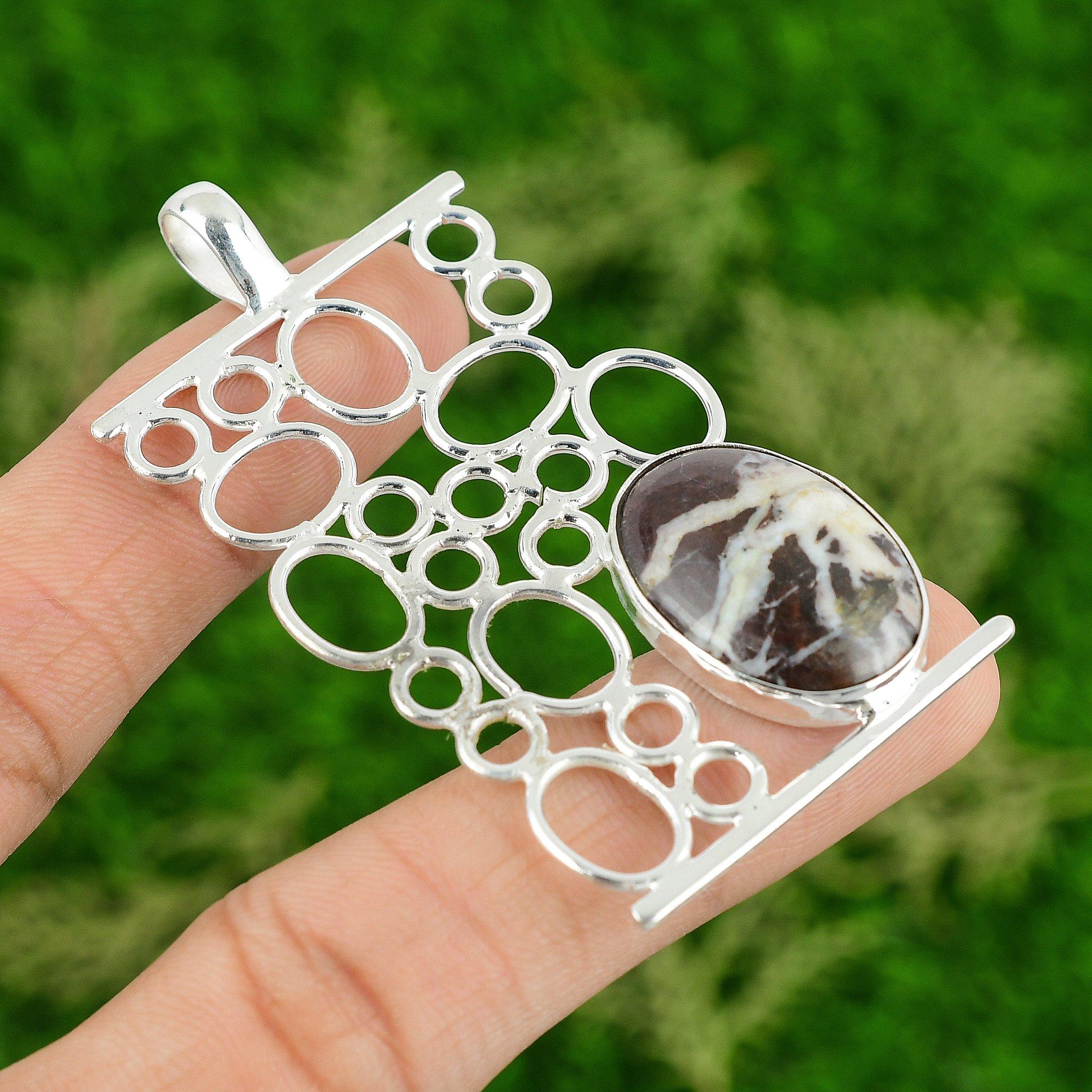 

Coconut Jasper Pendant Gemstone Pendant 925 Sterling Silver Pendant Handmade Designer Pendant Wedding Gifts