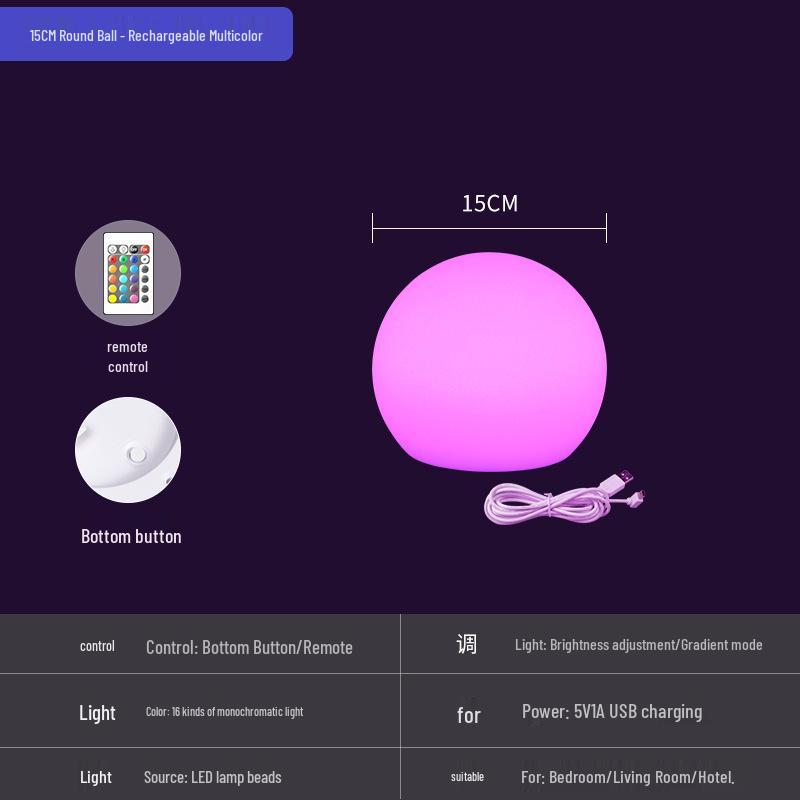 Kablosuz Uzaktan Kumandalı Renk Değiştiren Yatak Odası Ambiyans Işığı