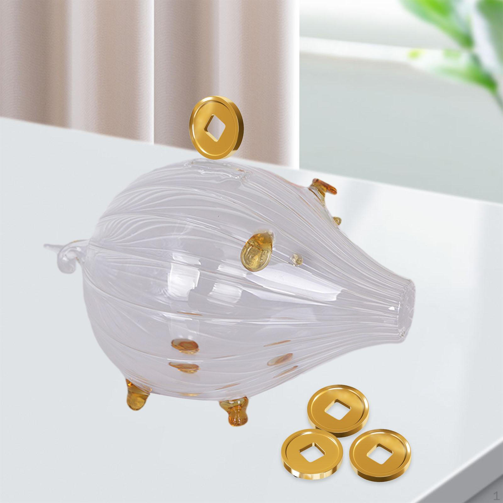 

Свинья-копилка, украшение в виде животного, фигурка, экономия денег для гостиной, дома жёлтый