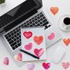 Valentine's Day Heart Graffiti Stickers: 50/100 Waterproof Decorative Stickers for Water Bottles & Computers