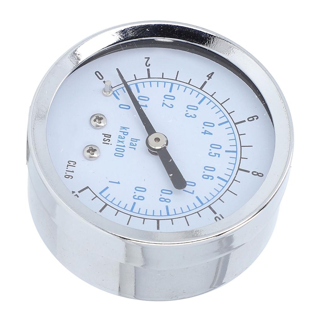 Axial Pressure Gauge Dual Scale 0 To 1bar Kpax100 0 To 15Psi 1 4in NPT 2.5in Dial Pressure Meter for Air Water Fuel