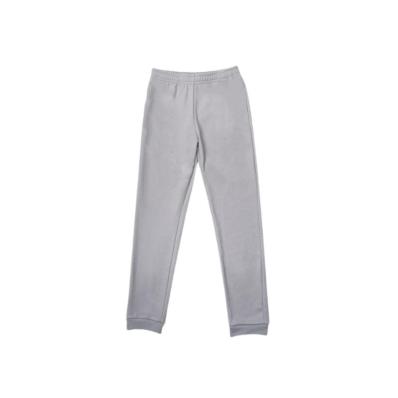 Li-Ning Solid Color Mid Waist Loose Fit Drawstring Casual Pants Men bottoms Light-Gray YKLT111-2