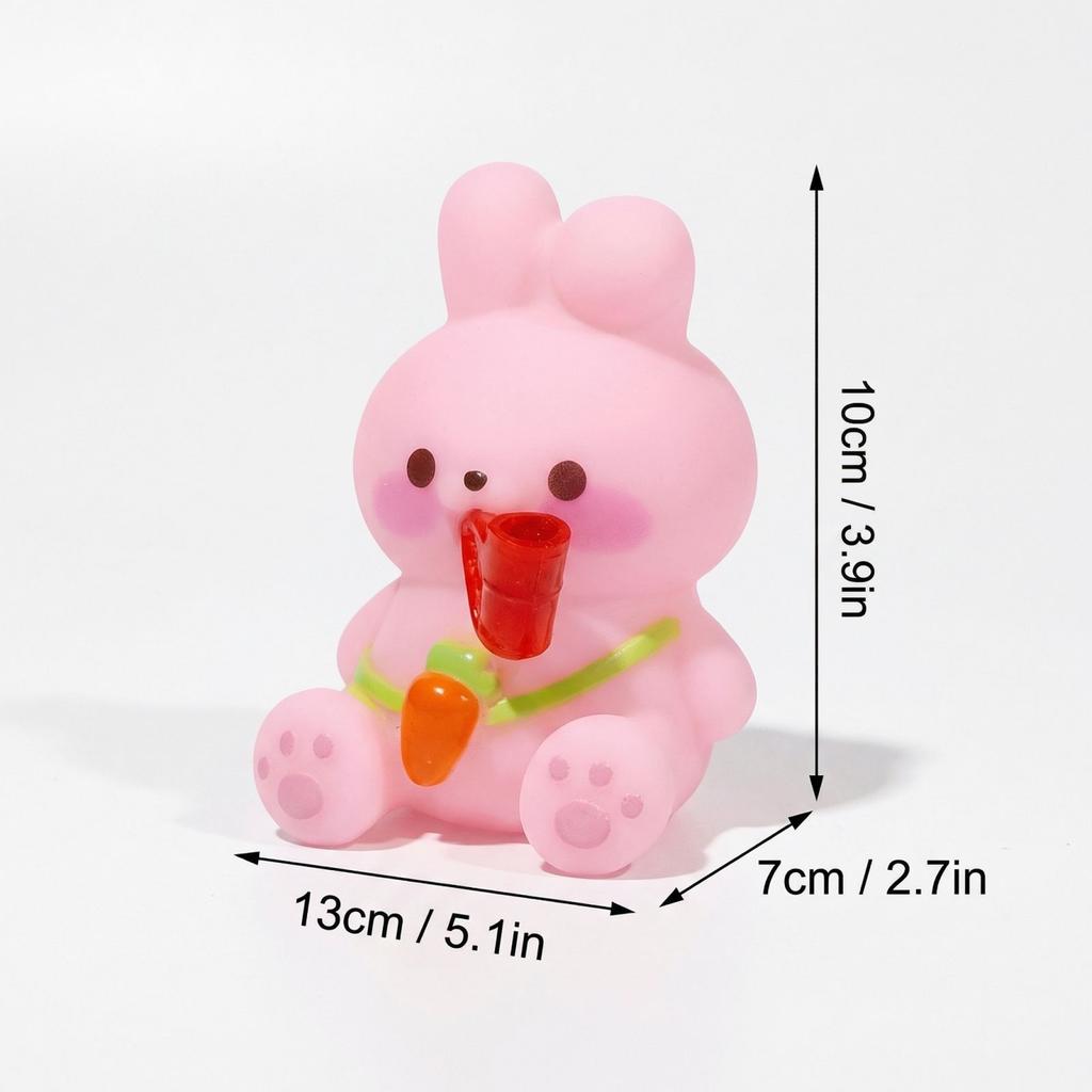 New Easter Bunny Cake Toppers Cute Rabbit Carrot Happy Birthday Cake Decoration For Kids 1St Birthday Party Supplies Baby Shower