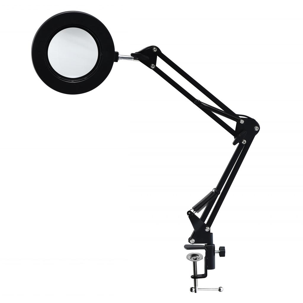 10X Vergrootglas met LED-licht Flexibele Arm Helderheid   3 Kleuren Werkbanklamp met Clip