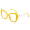 Rhaegal 2025 New Design Metal Cat Eye Anti Blue Light Glasses for Women Trendy Plano Lenses Transparent Computer Glasses Eyewear