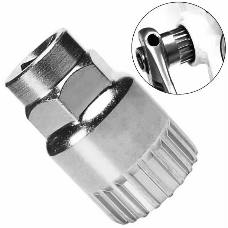 

Bicycle Bottom Bracket MTB Bike Crank Extractor Remover BB Puller 20 Teeth Wrench Cycling Maintenance Repair Tools Accessories срібний