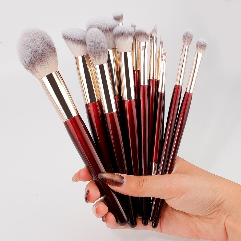 Hot-Selling 15-Piece Professional Synthetic Makeup Brush Set - Multi-functional Beauty Tools
