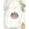 Women's Casual Hooded Sweatshirt with Fun Halloween Print, Loose Comfortable Pullover Top for Autumn & Winter