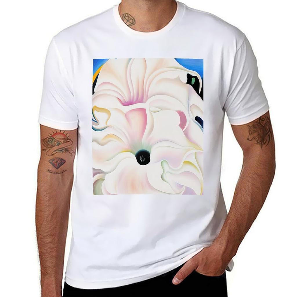 Georgia Okeeffe Bella Donna Tshirt Basic Solid Color Casual Tee Shirt Tshirt