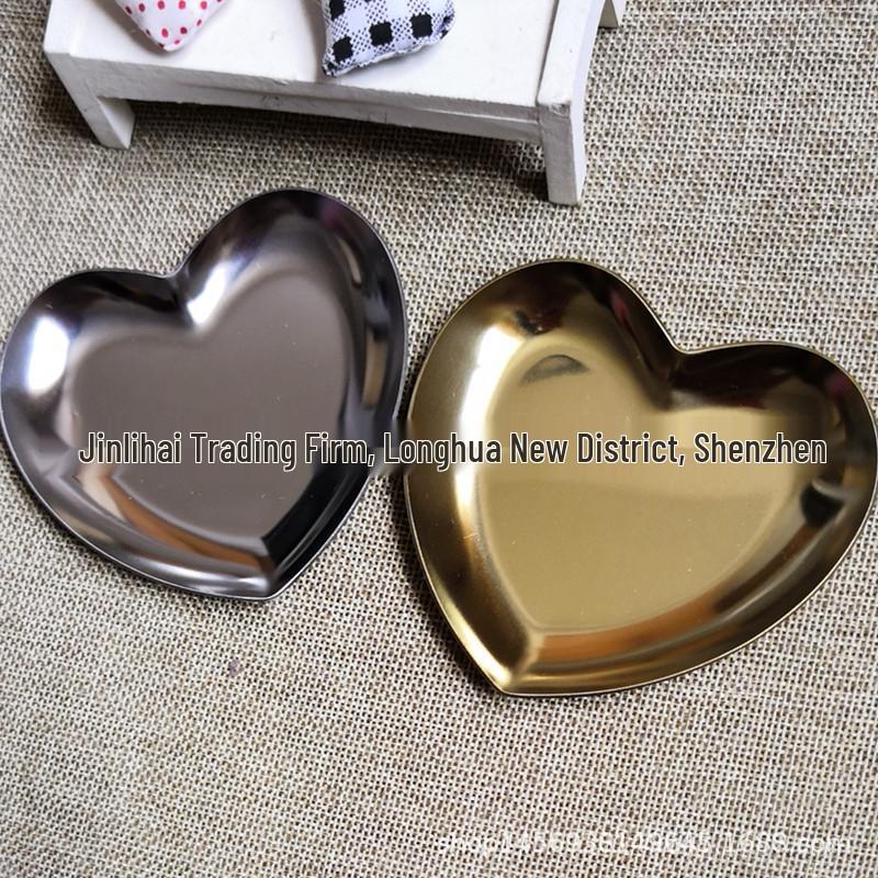 Gold Stainless Steel Oval Scented Candle Tray - Fireproof Nordic Jewelry and Aroma Plate