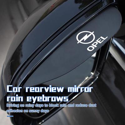 2pcs Car Rearview Mirror Rain Eyebrow Carbon Fiber Sun Visor For ADAM ASTRA J K CORSA E INSIGNIA MOKKA VIVA Meriva