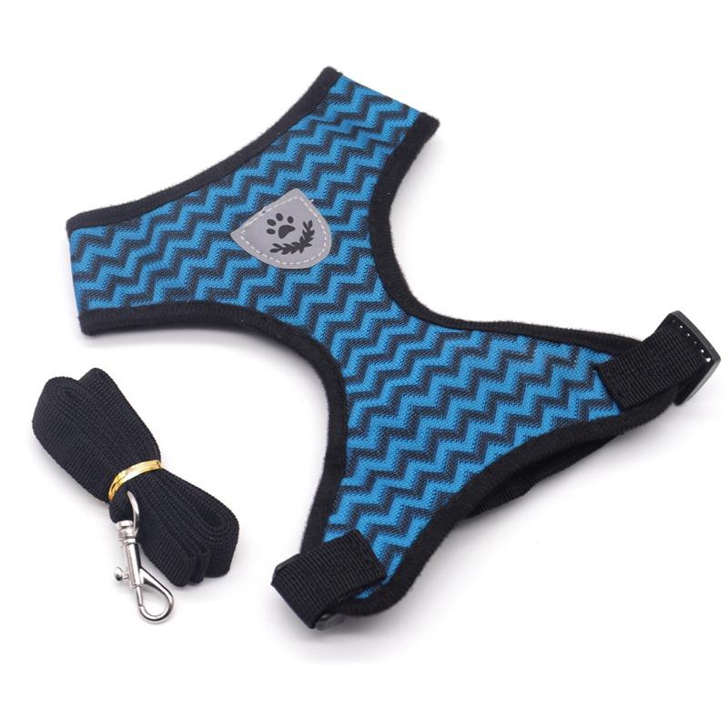 Back and Chest Harness Set for Pet Dogs - Leash for Taking Dogs Out for Walks - Cat Leash - Small Dog Breathable Walking Rope