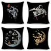 Cartoon Astronaut Sports Cushion Sofa Home Decoration Kids Room Planet Music Pillowcase