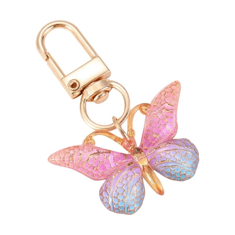 Lightweight Luggage Accessory With Butterfly Shape And Reinforced Metal Hook Fashion Bag Pendant Bags Charm for Women
