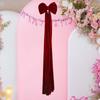 Christmas Bows Decor Red Christmas Velvet Hangable Holiday Tree Topper Bow Ornaments For Birthday Holiday Festival Event