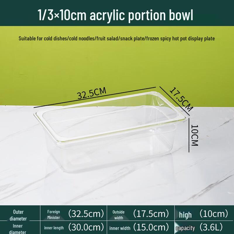 Transparent Plastic Food Pans