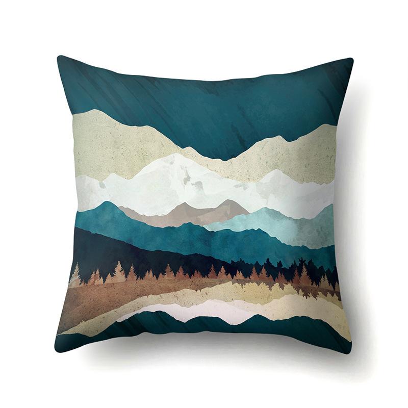 

Полиэстеровая наволочка с горным принтом, наволочка, чехол для поясничной подушки, чехол для автомобильной подушки, чехол для подушки для головы No pillow core