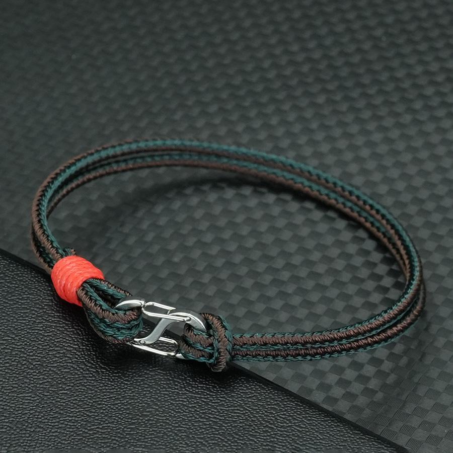 Noter Unique Rope Bracelet Men 6 Colors Grade A 3mm Thin Cord Chain Braslet Outdoor Camping Leisure Accessories Perfect Gift Him