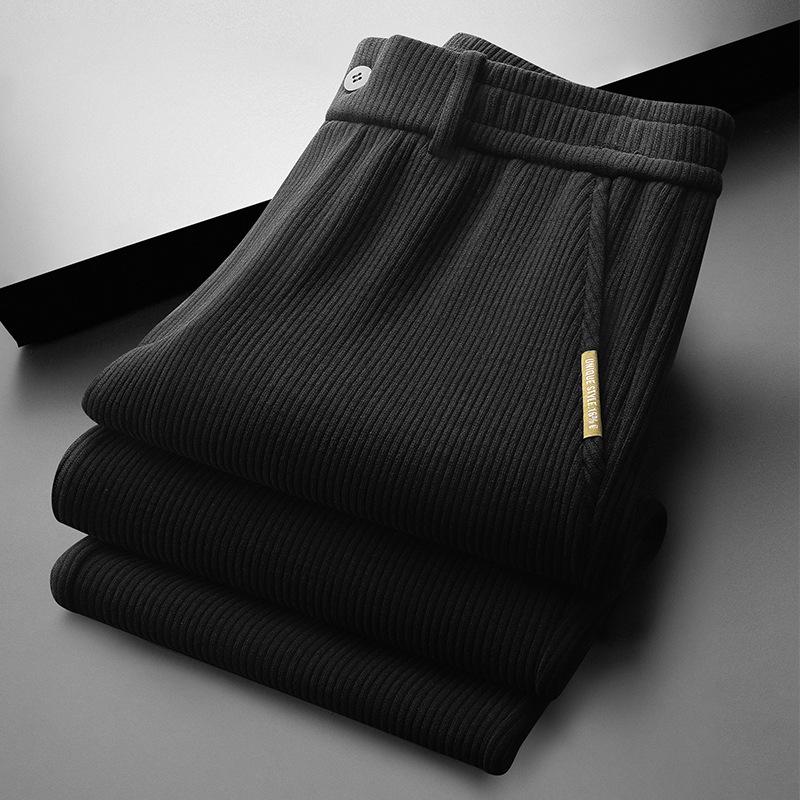 

2024 Men s Thick Chenille Wide-Leg Pants: Autumn/Winter Collection for Middle-Aged Dads M