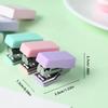 Compact Metal Mini Stapler Set Includes 500 Staples for Paper Binding School Office Supplies Cute Portable Stationery Kit