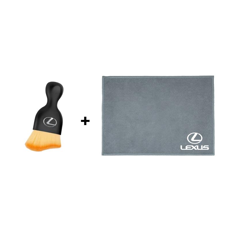 HZN3 Car Interior Cleaning Tools Microfiber Wash Towels Cleaning Brush For Lexus F SPORT ES RX NX LS UX LM LX GX LC RZ IS CT GS RC HS