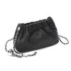 ANA McQueen Gathered Premium Leather Mini Bag (Black)