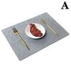 1Pcs Washable Double Side Pu Leather Placemat Texture Waterproof Heat-Resistant Table Mats Home Hotel Dining Table Decoration