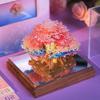 3D Sticky Notes Of Romantic Cherry Blossom Treehouse Paper Sculpture Calendar With Lights Craft Notepad Memo Notes Paper Decor