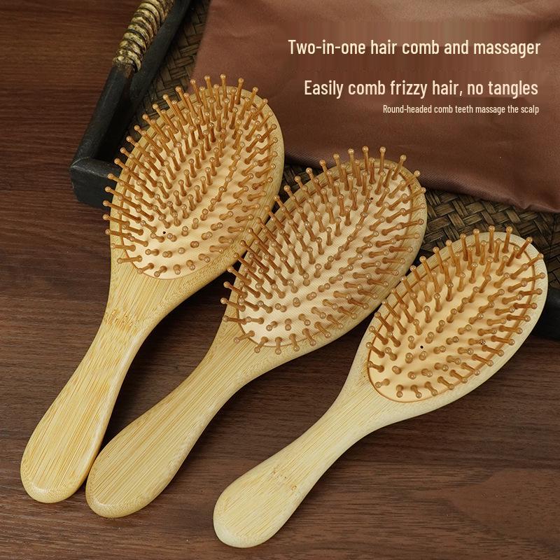 Bamboo Air Cushion Anti-Static Scalp Massage Comb for Women