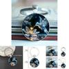 Modern Hummingbird Blossom Alloy Keyring With Glass Finish For Promotional Gifts And Party Favor Use