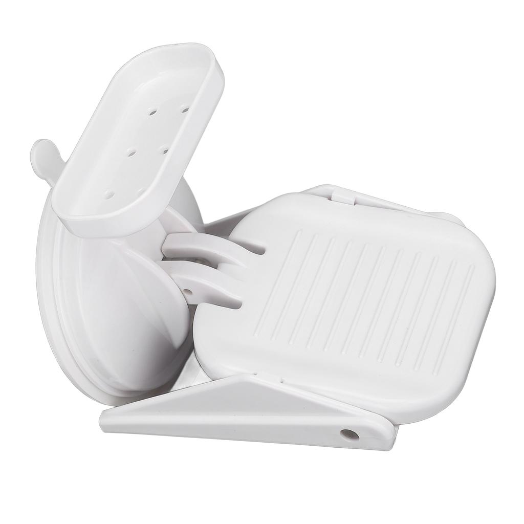 Shower Foot Rest for Shaving Legs Suction Cup No Drilling Bathroom Foot Stool Pedal with Storage Rack