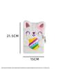 A5 Cartoon Plush Children's Diary with Lock - Cute Girls' Journal for Stress Relief and Gifting